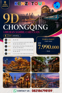 9D CHONGQING LIBURAN SAMBIL CARI CUAN