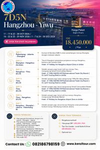 7D5N Hangzhou – Yiwu