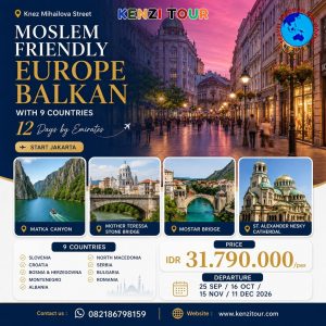 MOSLEM FRIENDLY EUROPE BALKAN WITH 9 COUNTRIES