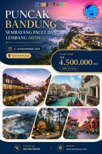 PUNCAK BANDUNG SEMBAYANG PACET DAN LEMBANG 6 HARI 5 MALAM