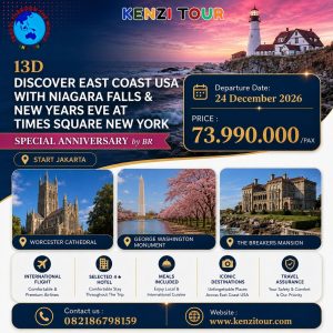 DISCOVER EAST COAST USA WITH NIAGARA FALLS & NEW YEARS EVE AT TIMES SQUARE NEW YORK