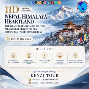 11D NEPAL HIMALAYA HEARTLAND THE DRAGON KINGDOM OF BHUTAN + MT. EVEREST FLIGHT TOUR & BHUTANESE FAMILY DINNER B