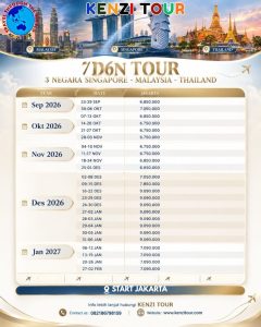 7D6N TOUR 3 NEGARA