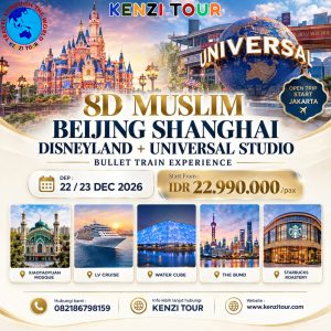 8D MUSLIM BEIJING SHANGHAI DISNEYLAND + UNIVERSAL STUDIO
