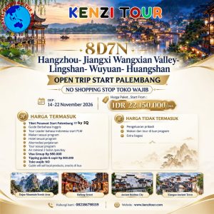 8D7N Hangzhou- Jiangxi Wangxian Valley- Lingshan- Wuyuan- Huangshan